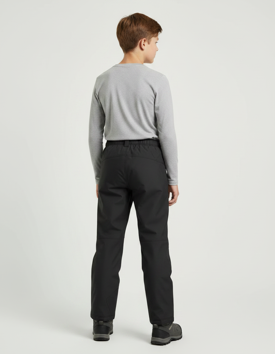 Pantalon De Pluie Noir Imperméable Enfant Droit Résistant - Polyester - vue 2