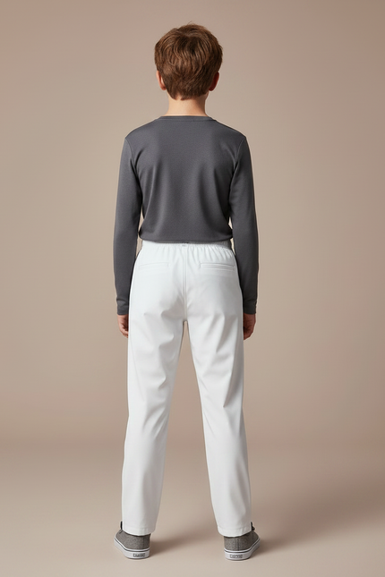 Pantalon De Pluie Blanc Imperméable Enfant Léger Ample - Polyester - vue 2