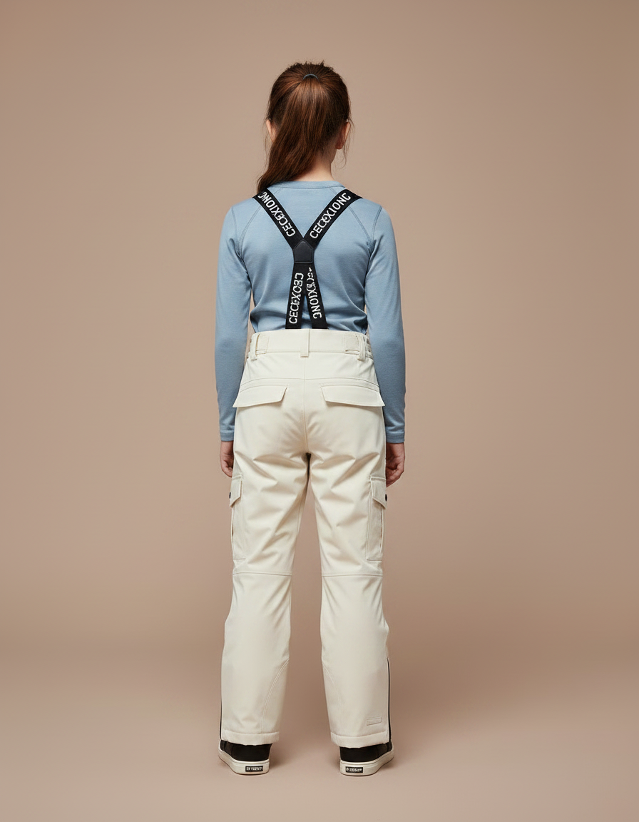 Pantalon De Pluie Beige Cargo Imperméable Enfant - Polyester - vue 2