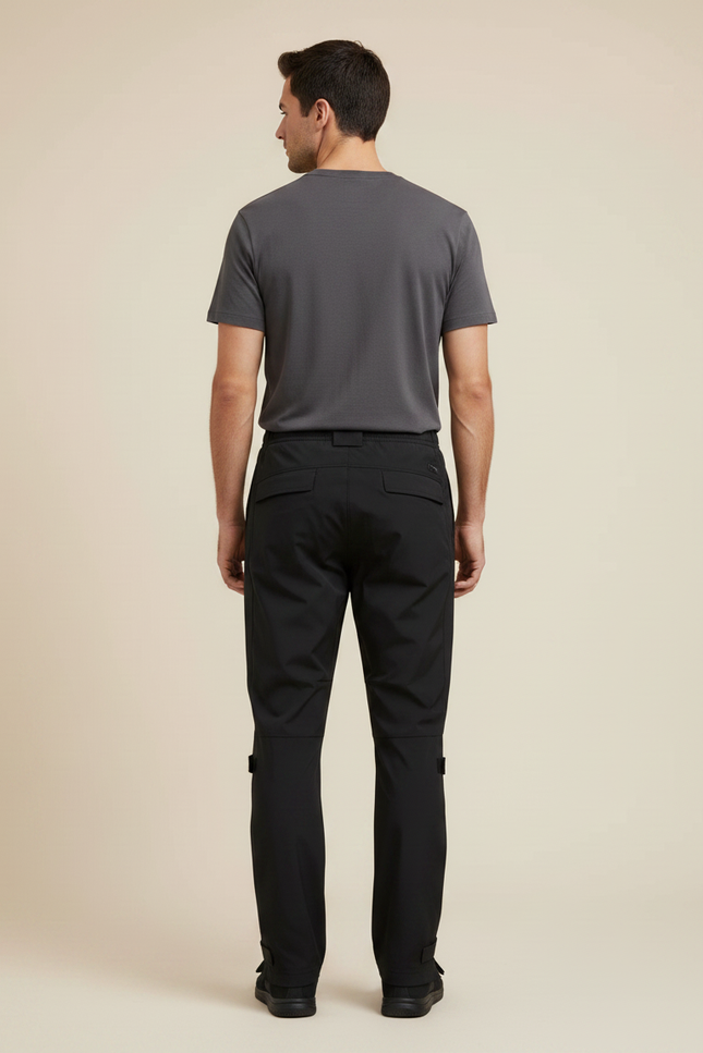 Pantalon De Pluie Noir Fonctionnel Imperméable Homme Slim Outdoor - Polyester - vue 2