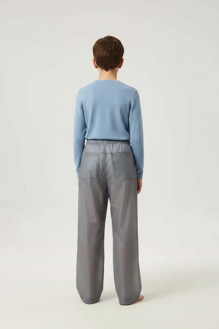 Pantalon De Pluie Gris Imperméable Ample Enfant EVA - Polyester - vue 2