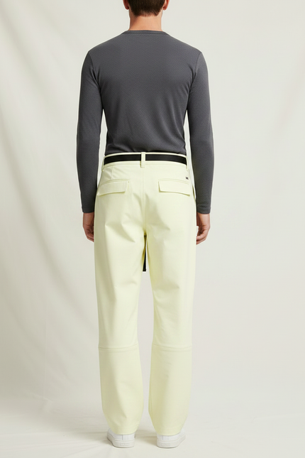 Pantalon De Pluie Jaune Clair Ample Décontracté Homme - Polyester - vue 2