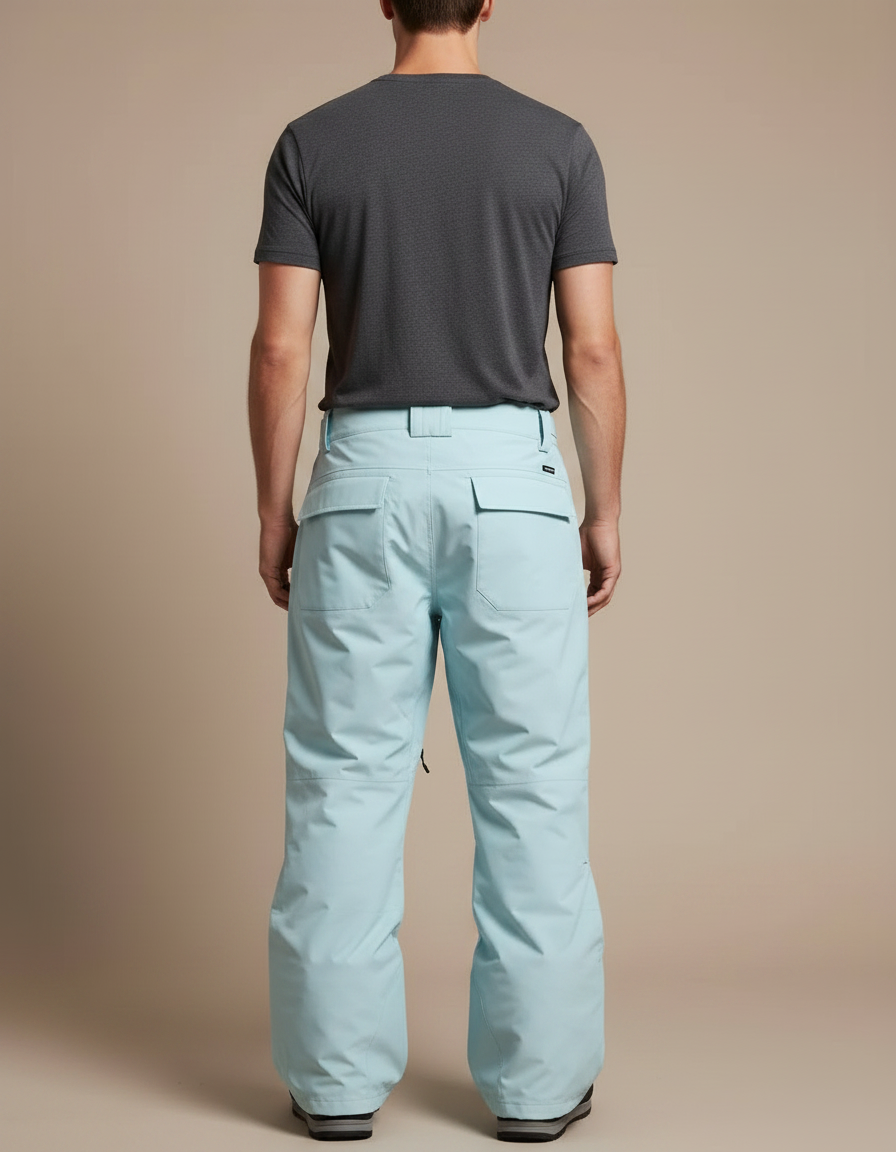 Pantalon De Pluie Bleu Clair Ample Imperméable Homme Sport - Polyester - vue 2