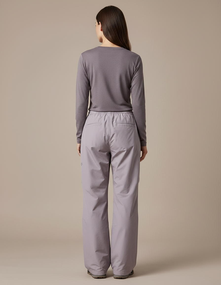 Pantalon De Pluie Gris Ample Imperméable Femme Sport - Polyester - vue 2
