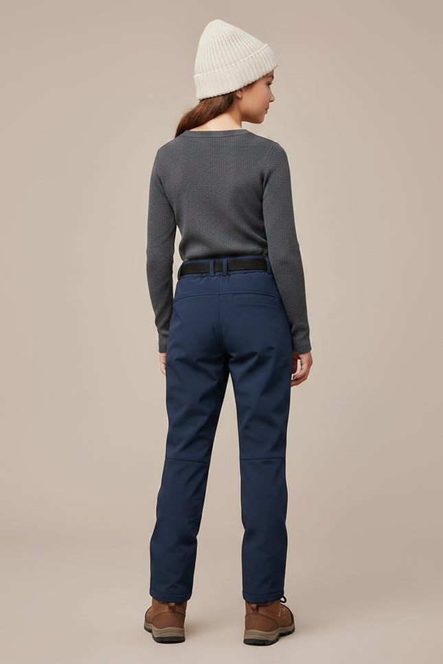 Pantalon De Pluie Bleu Marine Enfant Chaud Imperméable Extensible - Polyester - vue 2