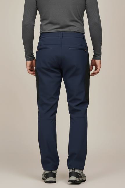 Pantalon De Pluie Bleu Marine Softshell Chaud Imperméable Homme - Polyester - vue 2