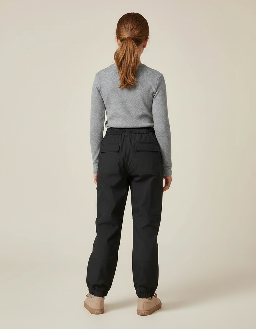 Pantalon De Pluie 004f - Noir Polyester - vue 2