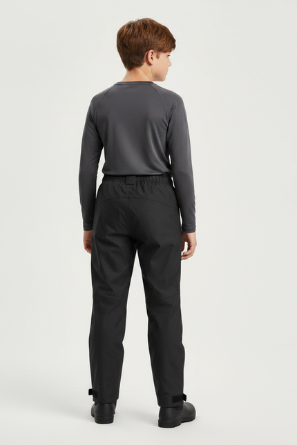Pantalon De Pluie Noir Impermééable Enfant Droit Motowolf - Polyester - vue 2