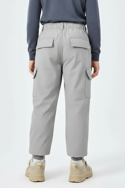 Pantalon De Pluie Gris Cargo Imperméable Enfant Hiver - Polyester - vue 2