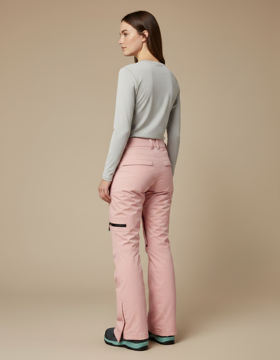 Pantalon De Pluie Rose Ample Imperméable Femme Ski - Polyester - vue 2