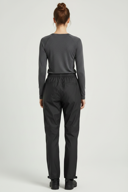 Pantalon De Pluie Noir Imperméable Sport Léger Unisexe - Polyester - vue 2