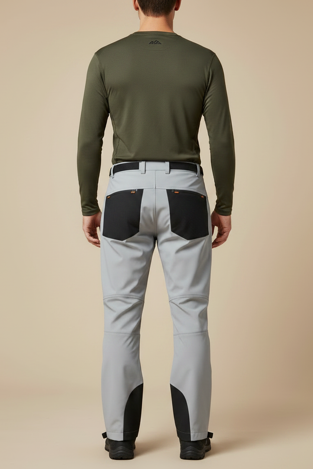 Pantalon De Pluie Gris Imperméable Randonnée Cargo Homme - Polyester - vue 2
