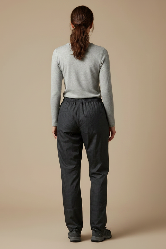 Pantalon De Pluie Noir Imperméable Respirant Léger Ajustable - Polyester - vue 2