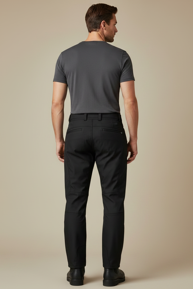 Pantalon De Pluie Noir Imperméable Cargo Ajusté Homme - Polyester - vue 2