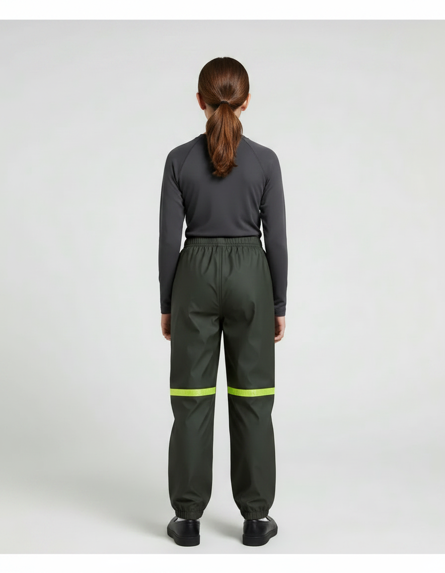 Pantalon Et Veste De Pluie - Kaki Polyester - vue 2