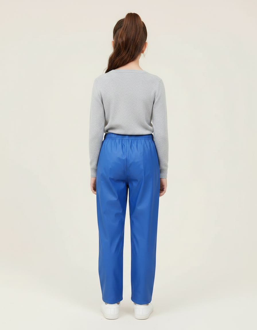 Pantalon De Pluie Bleu Brillant Ample Imperméable Enfant - Polyester - vue 2