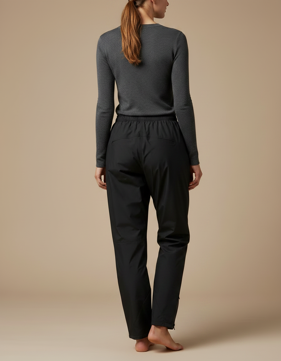 Sur-pantalon De Pluie Vélo - Noir Polyester - vue 2