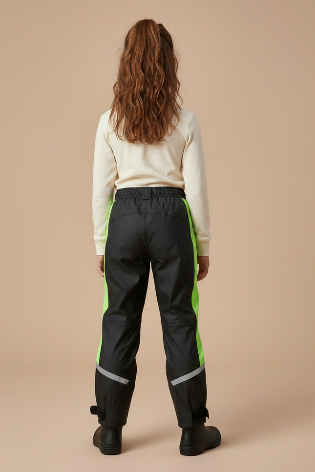 Pantalon De Pluie Pour Vélo - Noir Polyester - vue 2