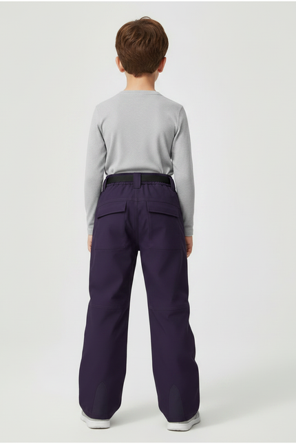 Pantalon De Pluie Violet Ample Ceinturé Enfant - Polyester - vue 2