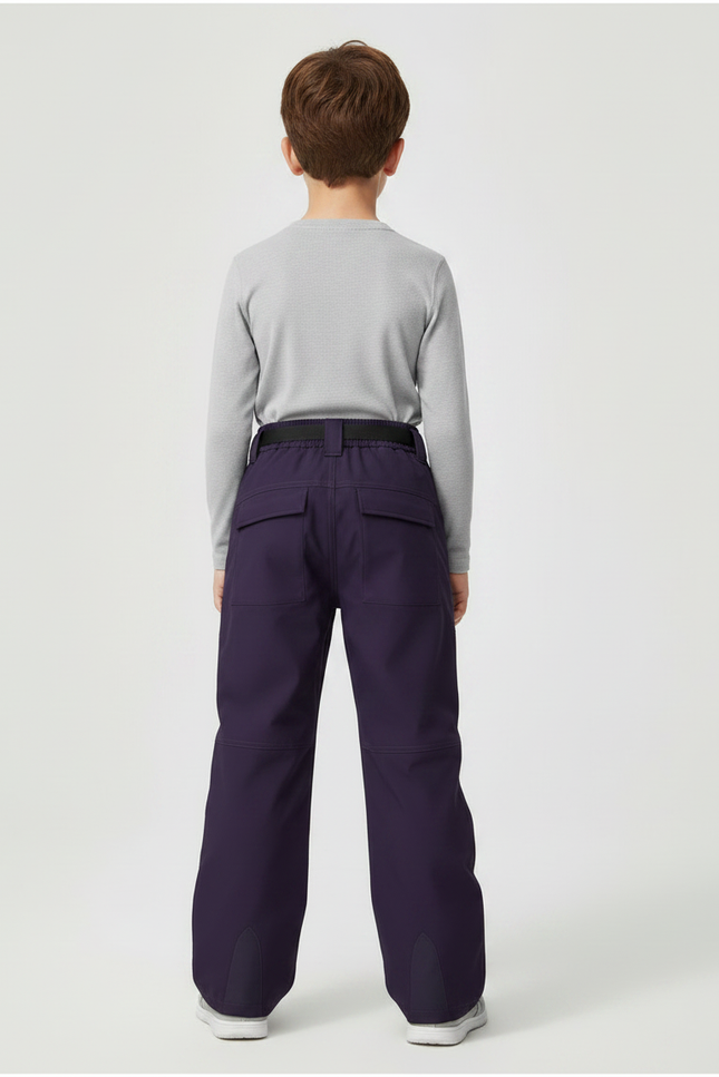 Pantalon De Pluie Violet Ample Ceinturé Enfant - Polyester - vue 2