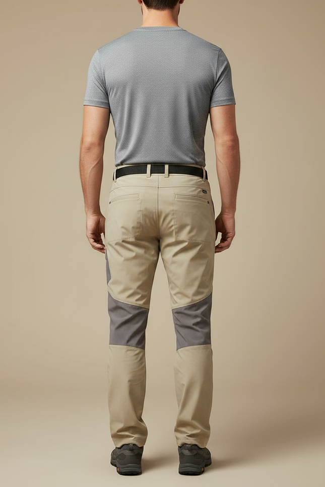 Pantalon De Pluie Beige Bicolore Confortable Sportif Homme - Polyester - vue 2