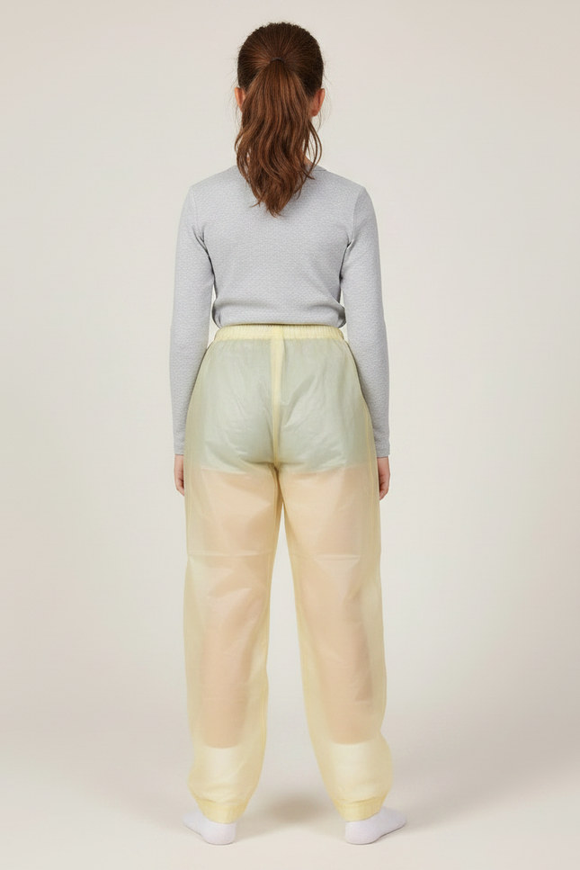 Pantalon De Pluie Jaune Transparent Enfant Léger Imperméable - Polyester - vue 2