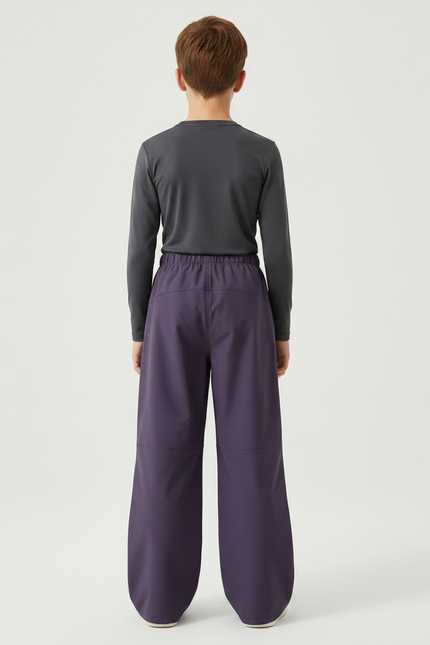 Pantalon De Pluie Violet Ample Imperméable Enfant - Polyester - vue 2