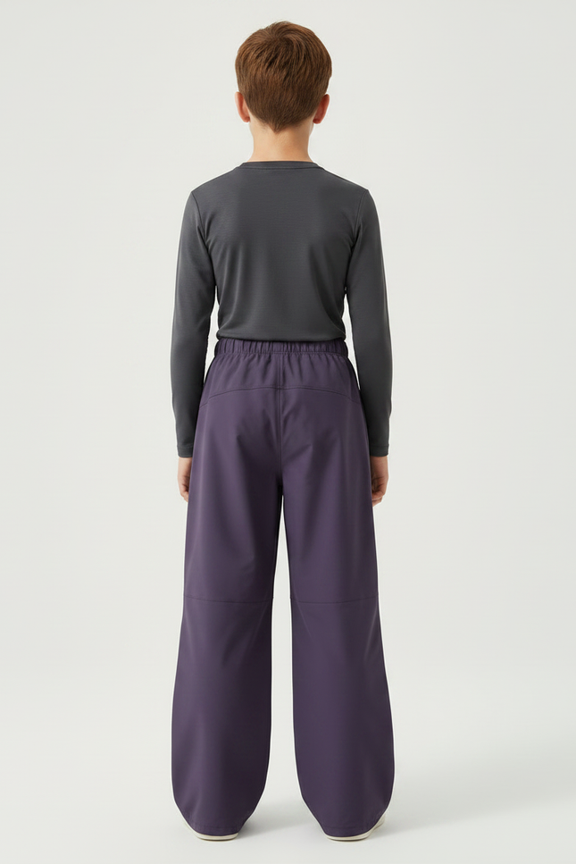Pantalon De Pluie Violet Ample Imperméable Enfant - Polyester - vue 2