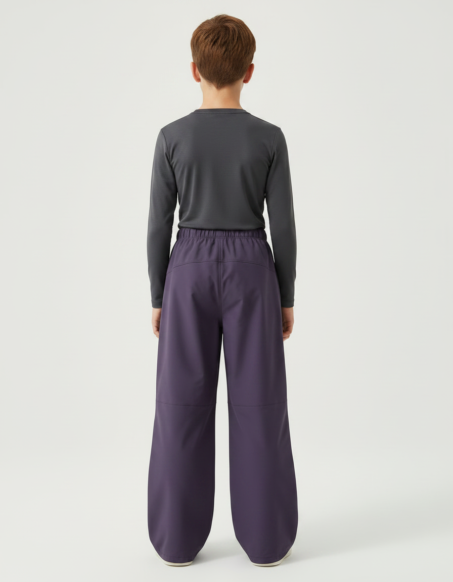 Pantalon De Pluie Violet Ample Imperméable Enfant - Polyester - vue 2