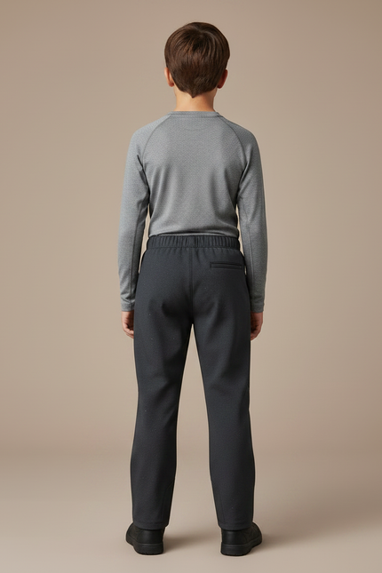 Pantalon De Pluie Gris Foncé Imperméable Enfant Élastiqué - Polyester - vue 2