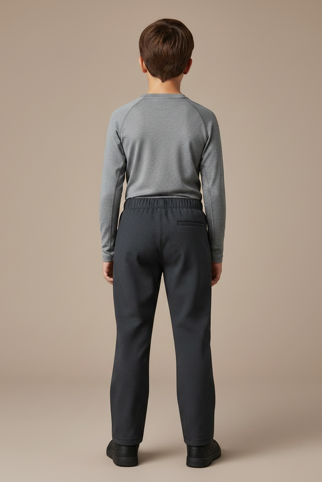 Pantalon De Pluie Gris Foncé Imperméable Enfant Élastiqué - Polyester - vue 2