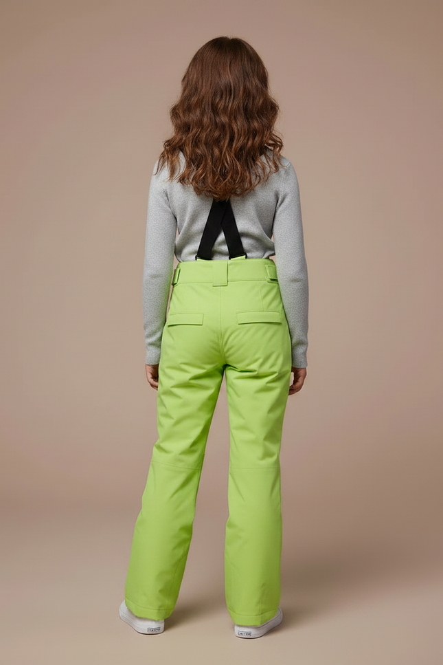 Pantalon De Pluie Vert Fluorescent Imperméable Enfant Ski Hiver - Polyester - vue 2