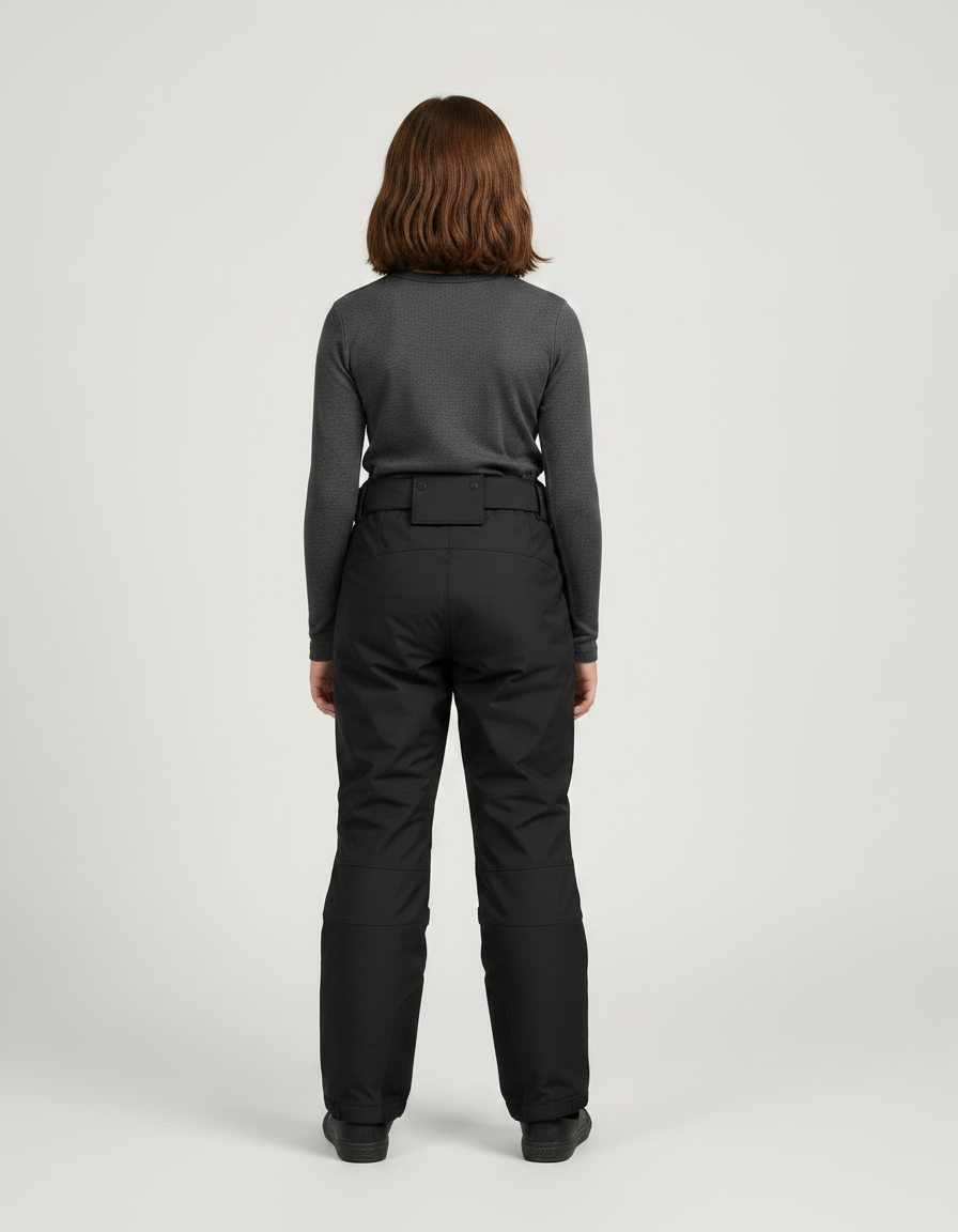 Pantalon De Pluie Noir Imperméable Enfant Droit Réfléchissant - Polyester - vue 2