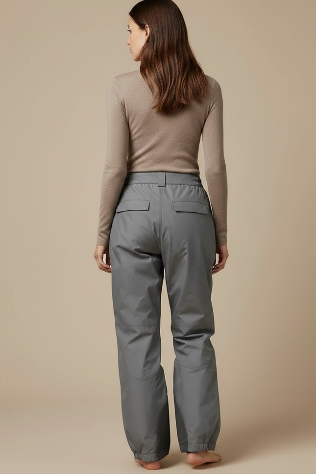 Pantalon De Pluie Gris Ample Imperméable Décontracté Femme - Polyester - vue 2