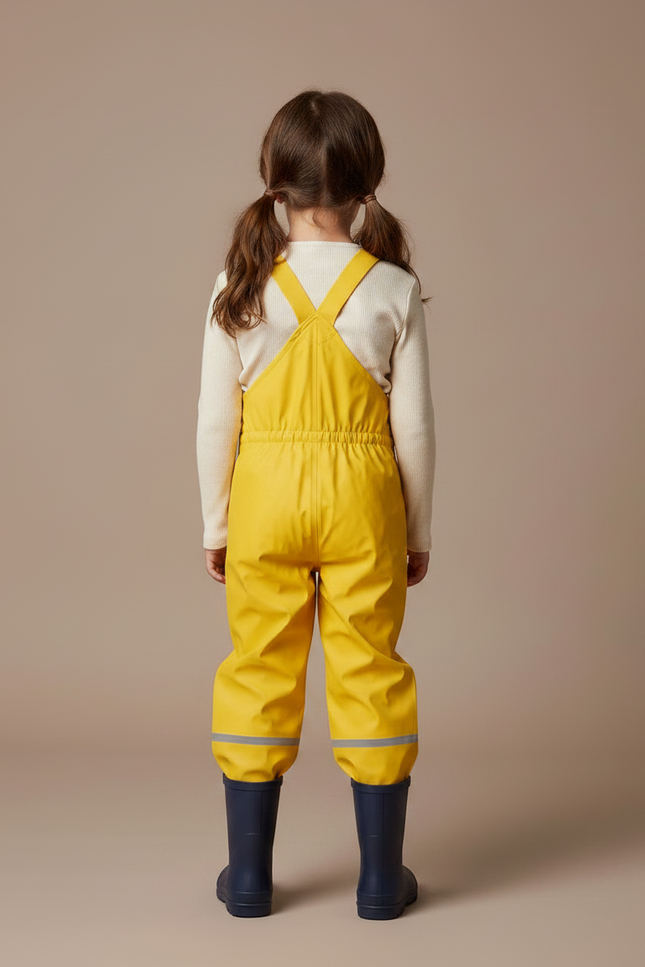 Pantalon Pluie Ciré - Jaune Polyester - vue 2