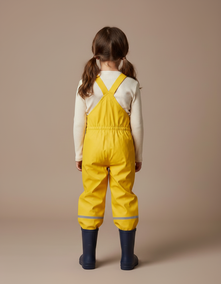 Pantalon Pluie Ciré - Jaune Polyester - vue 2