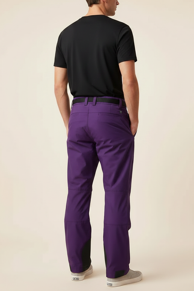 Pantalon De Pluie Violet Ample Imperméable Homme - Polyester - vue 2