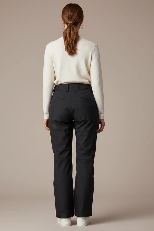 Pantalon De Pluie Noir Coupe Droite Imperméable Sport Femme - Polyester - vue 2