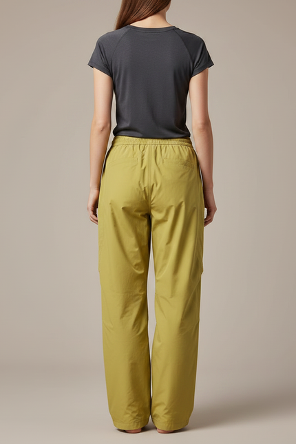 Pantalon De Pluie Vert Kaki Ample Imperméable Femme - Polyester - vue 2