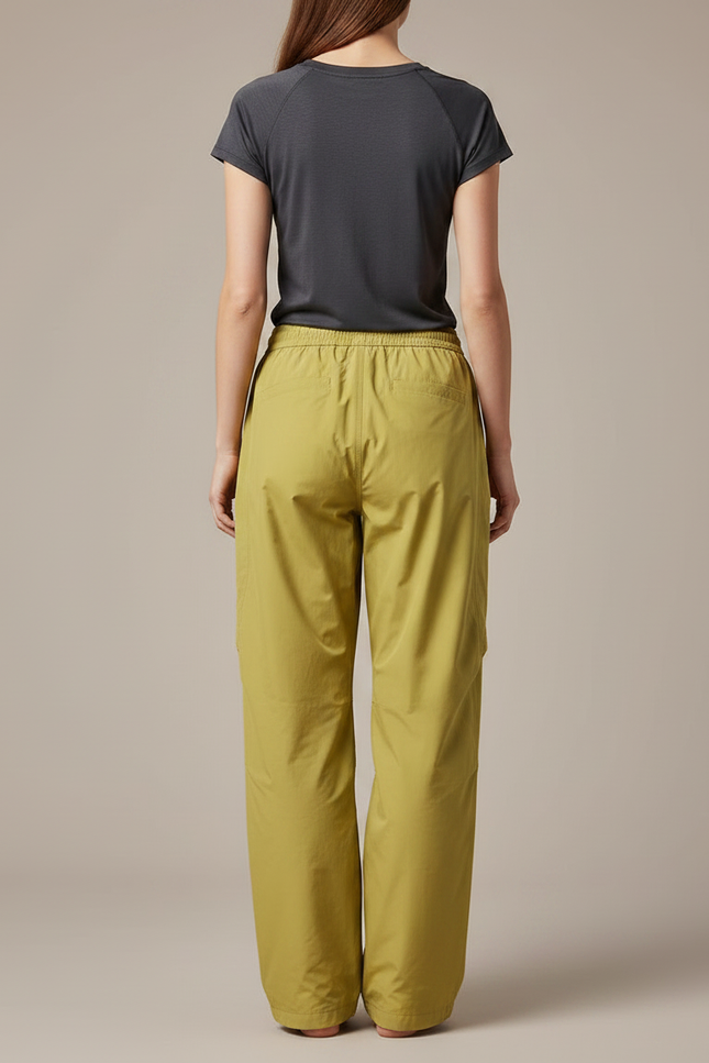 Pantalon De Pluie Vert Kaki Ample Imperméable Femme - Polyester - vue 2
