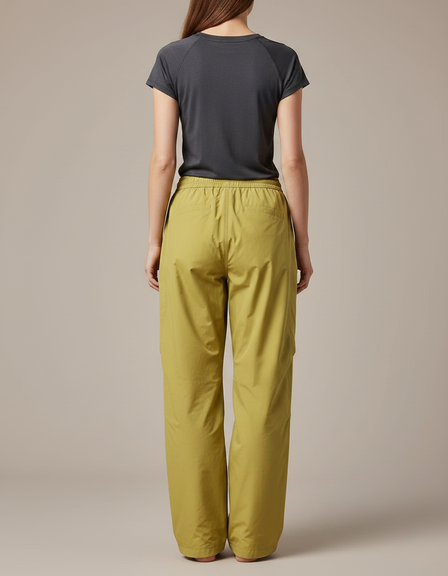 Pantalon De Pluie Vert Kaki Ample Imperméable Femme - Polyester - vue 2