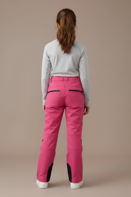 Pantalon De Pluie Rose Imperméable Enfant Ski Doublé - Polyester - vue 2