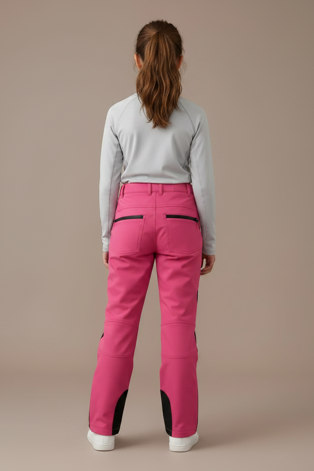 Pantalon De Pluie Rose Imperméable Enfant Ski Doublé - Polyester - vue 2