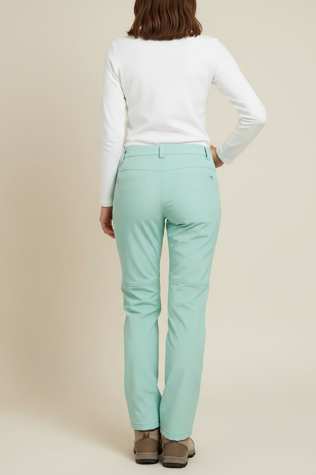 Pantalon De Pluie Vert Menthe Imperméable Femme Doux Hiver - Polyester - vue 2
