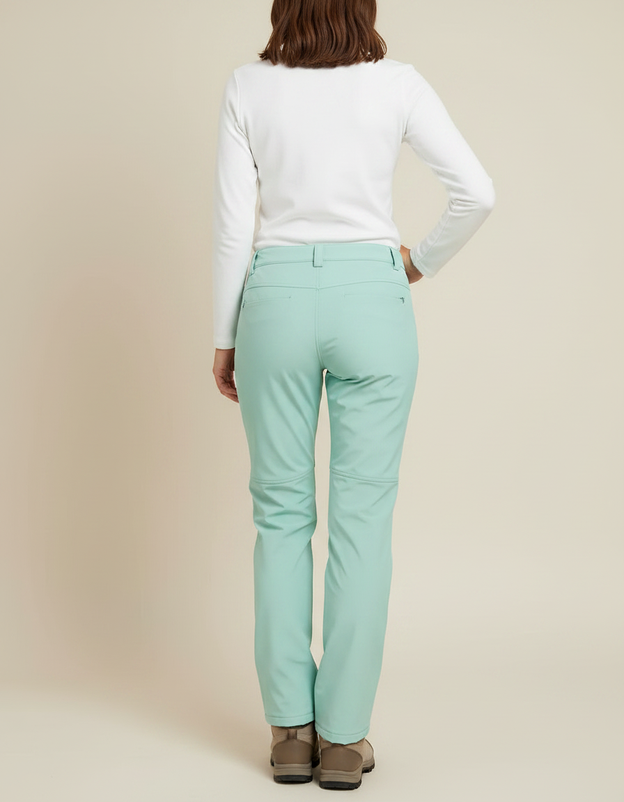 Pantalon De Pluie Vert Menthe Imperméable Femme Doux Hiver - Polyester - vue 2