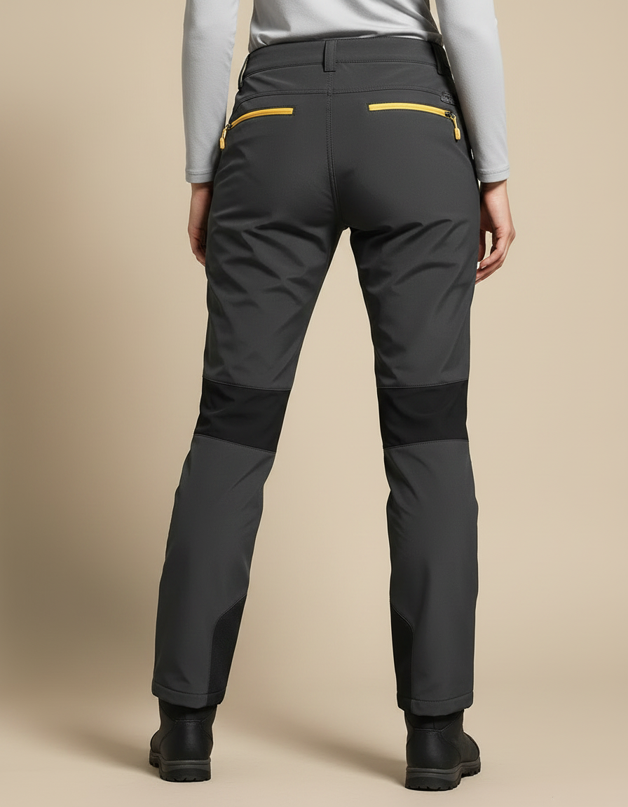 Pantalon De Pluie Gris Foncé Softshell Femme Imperméable - Polyester - vue 2