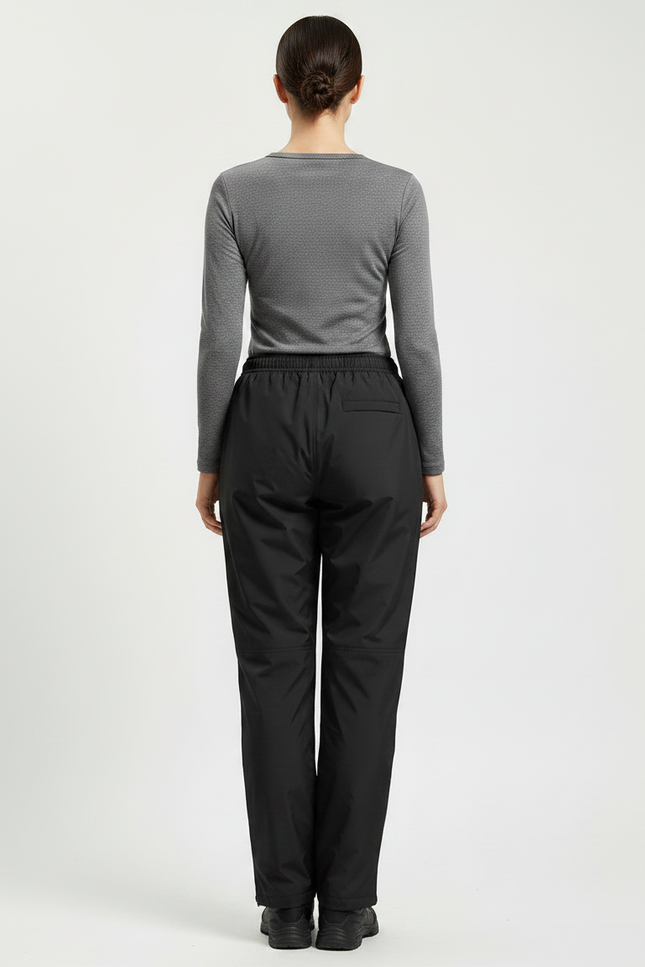 Pantalon De Pluie Noir Imperméable Unisexe Léger Sport - Polyester - vue 2
