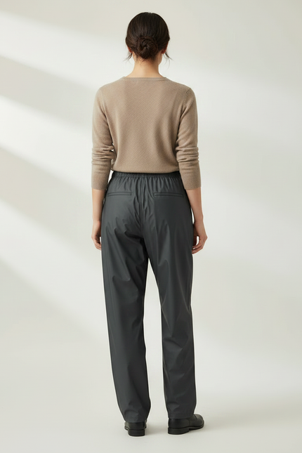 Pantalon De Pluie Gris Imperméable Ample Décontracté - Polyester - vue 2