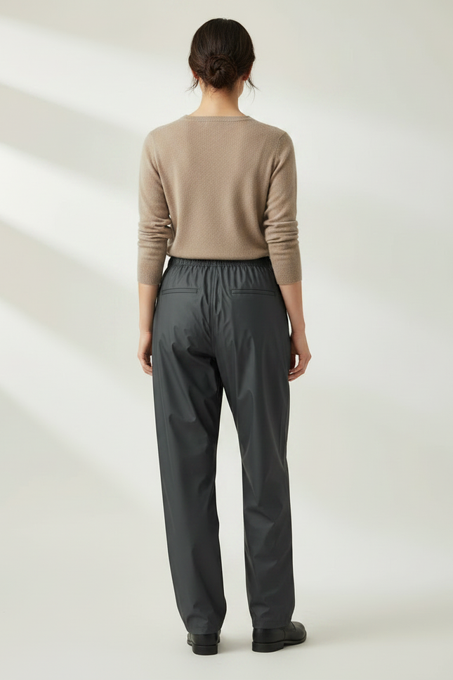 Pantalon De Pluie Gris Imperméable Ample Décontracté - Polyester - vue 2