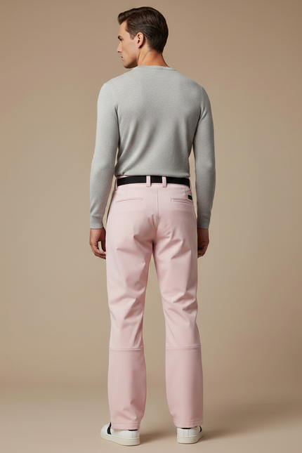 Pantalon De Pluie Rose Pâle Décontracté Imperméable Homme - Polyester - vue 2